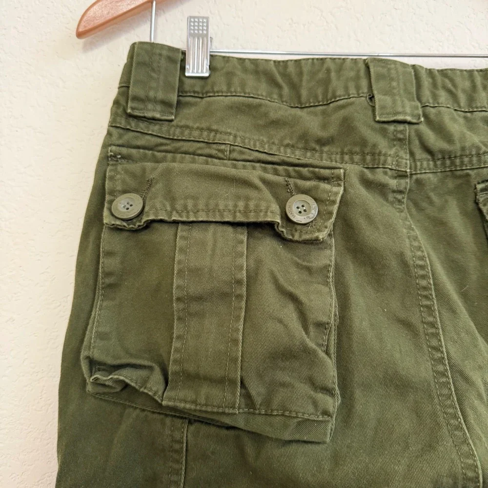Matchstick Mens‎ Olive Green Multi Pocket Cargo Pants 32x29 Military Tactical